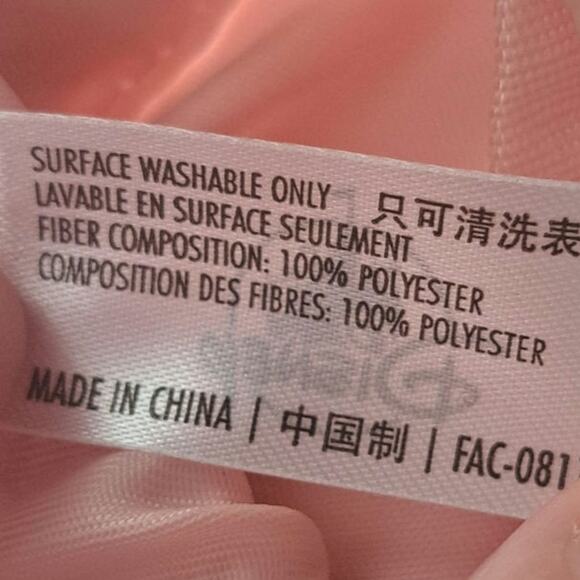 Disney Bibbidi Bobbidi Boutique Adjustable Backpack Sack Pink and Gold - Picture 7 of 8